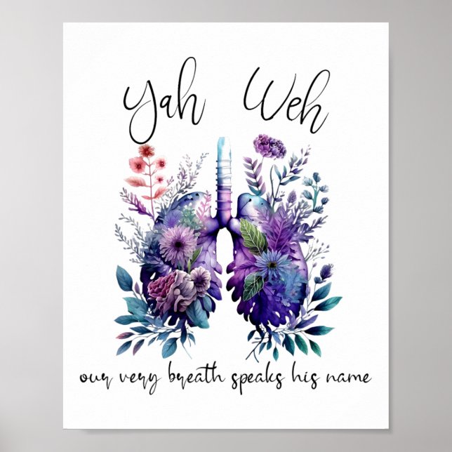 Our Very Breath Speaks His Name Yhwh Christian Rel Poster (Front)