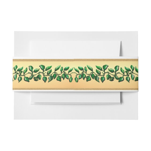 Our Wedding Day Bliss Belly Band Invitation Belly Band (Front Example)