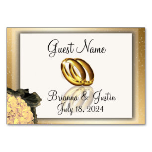 Our Wedding Day Bliss Elegant  Place Card
