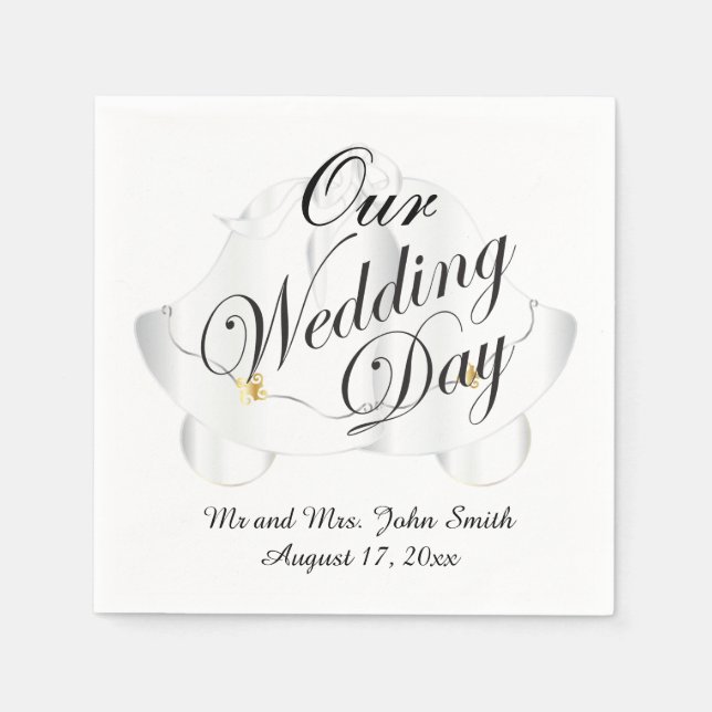 Our Wedding Day Napkin (Front)