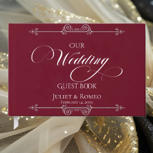 Our Wedding Guest Book - Burgundy