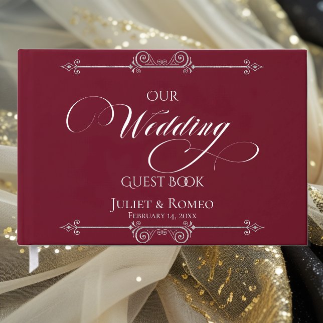 Our Wedding Guest Book - Burgundy (Creator Uploaded)