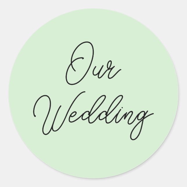 Our Wedding Invitation Seals (Front)