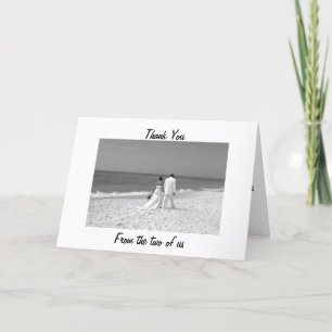 OUR WEDDING THANK YOU - CHERISHED MEMORIES CARD