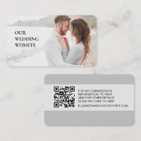Our wedding website QR code custom photo scan here