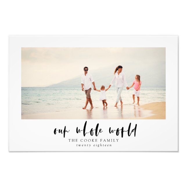 OUR WHOLE WORLD PHOTO PRINT (Front)