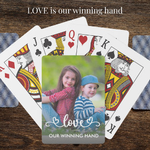 Our Winning Hand - Love Family Photo Playing Cards