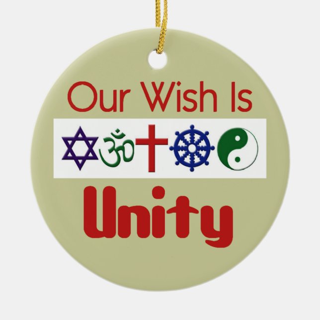 Our Wish UNITY Ornament (Front)
