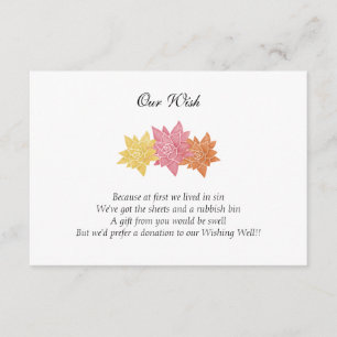 'Our Wish' Wedding Day Custom Invitation
