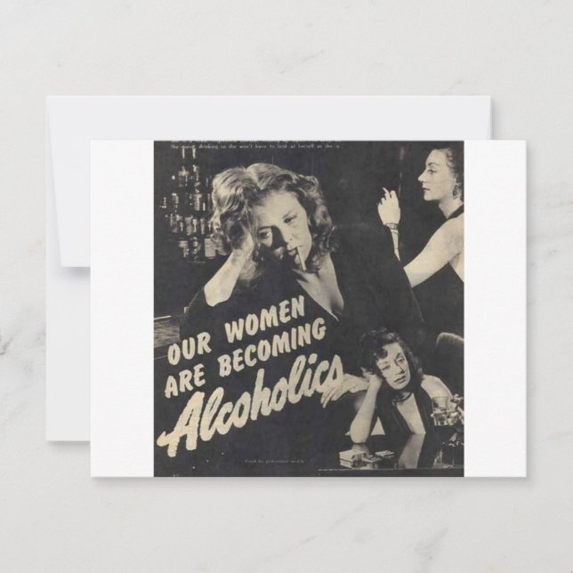 Our women are becoming alcoholics! (Front)