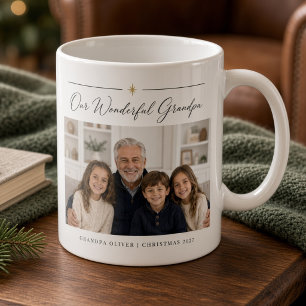 Our Wonderful Grandpa Personalised Grandkids Photo Coffee Mug