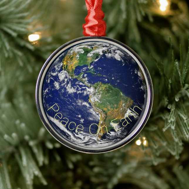 Our World - Peace On Earth Metal Tree Decoration (Tree)