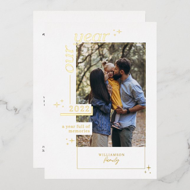 Our Year in Review l Year Full of Memories Photo (Front/Back)