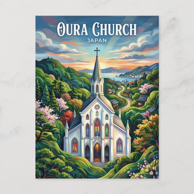Oura Church Japan Postcard (Front)