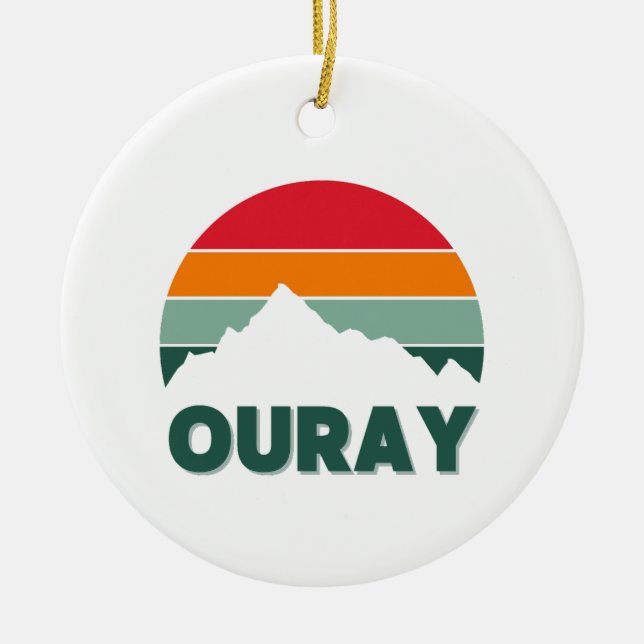 OURAY CERAMIC TREE DECORATION (Front)