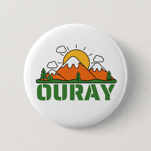OURAY COLORADO 6 CM ROUND BADGE