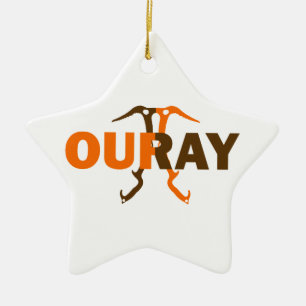 Ouray Colorado Ceramic Tree Decoration