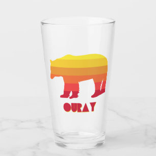Ouray Colorado Rainbow Bear Glass