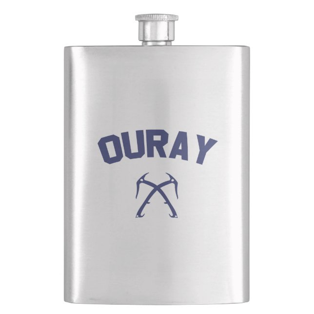 Ouray Ice Climbing Hip Flask (Front)