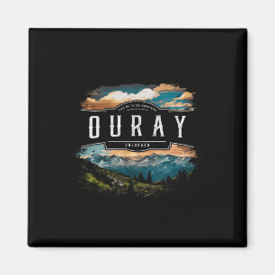 Ouray Mountains Colorado Hiking Outdoors Vintage  Magnet