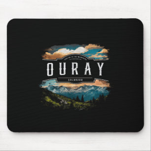 Ouray Mountains Colorado Hiking Outdoors Vintage Mouse Pad