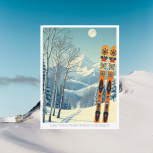 Ouray Resort Colorado ski vacation Postcard