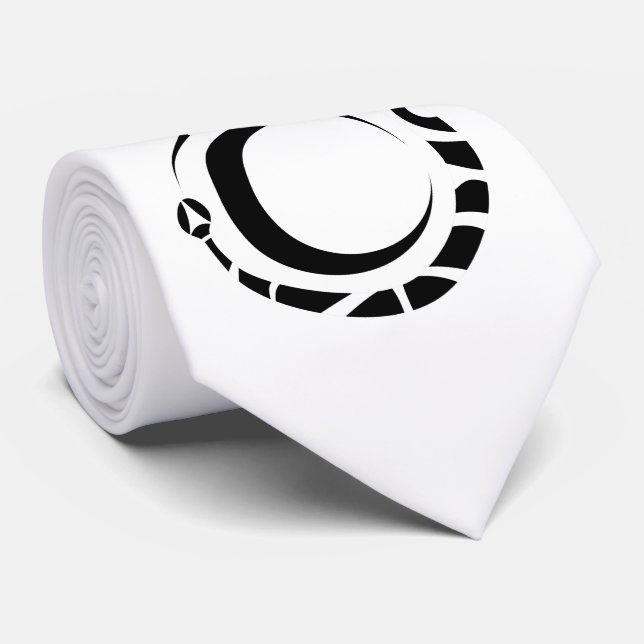ouroboros and moon tie (Rolled)