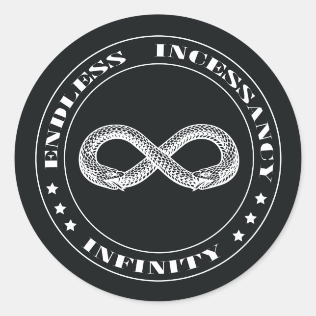 Ouroboros Classic Round Sticker (Front)