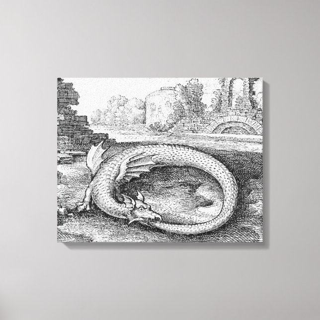 Ouroboros Dragon Canvas Print (Front)
