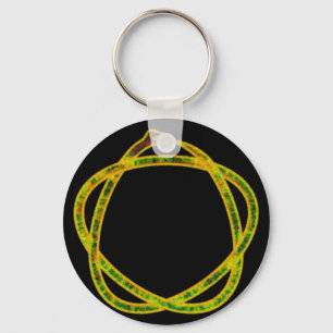 Ouroboros Pentagram Key Ring