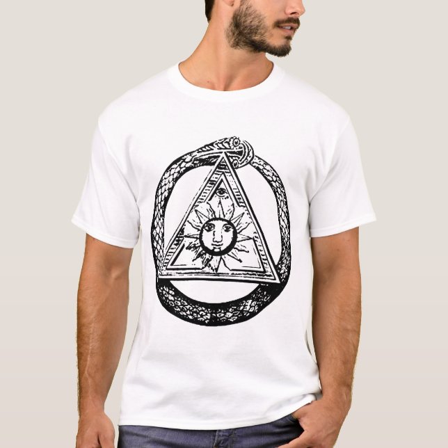 Ouroboros Serpent Triangle American Apparel Free M T-Shirt (Front)