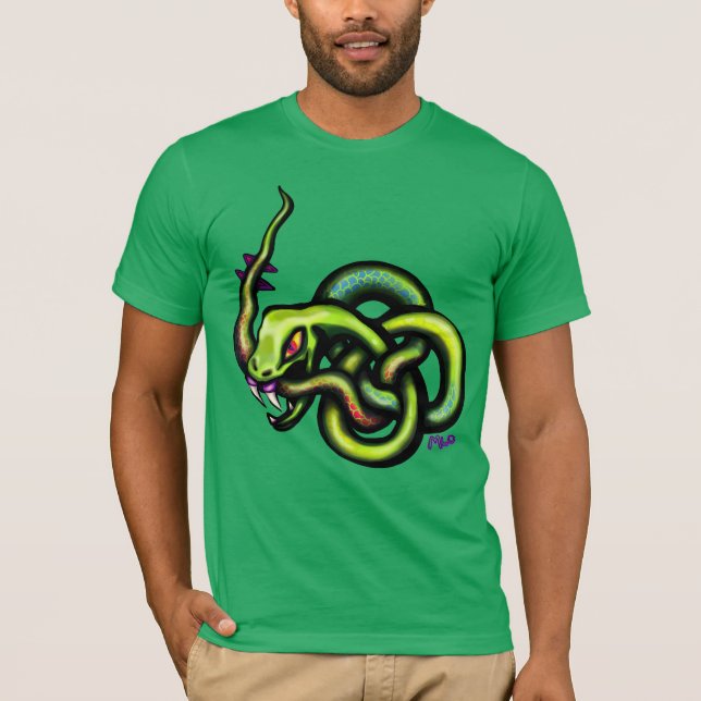 Ouroboros Snake Celtic Knot Tattoo T-Shirt (Front)
