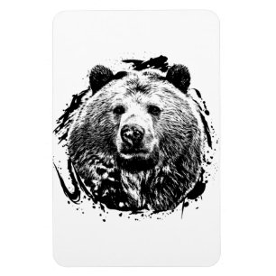Ours Brun Animal Forêt Sauvage Jungle Nature Monde Magnet