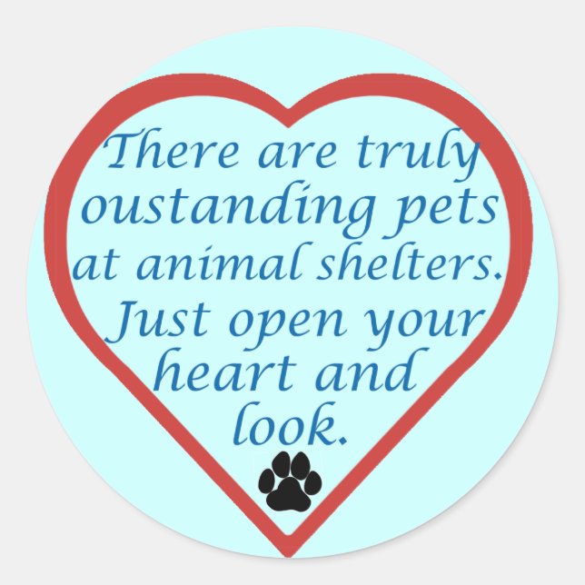 Oustanding Pets Classic Round Sticker (Front)