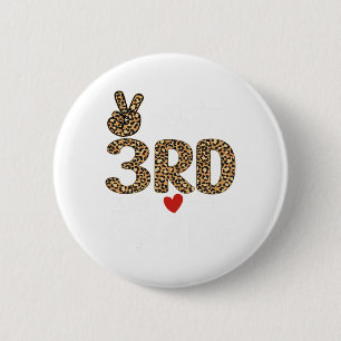 Out 3rd Grade Teacher Graduation Last Day Of Schoo 6 Cm Round Badge