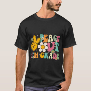 Out 5th Grade Graduation Last Day Of School Groovy T-Shirt