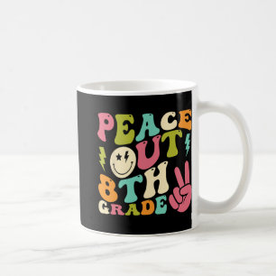 Out 8th Grade Groovy Graduation Last Day Of School Coffee Mug