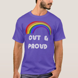 Out And Proud LGBT LGBT Pride T LGBTQ Supporter P T-Shirt
