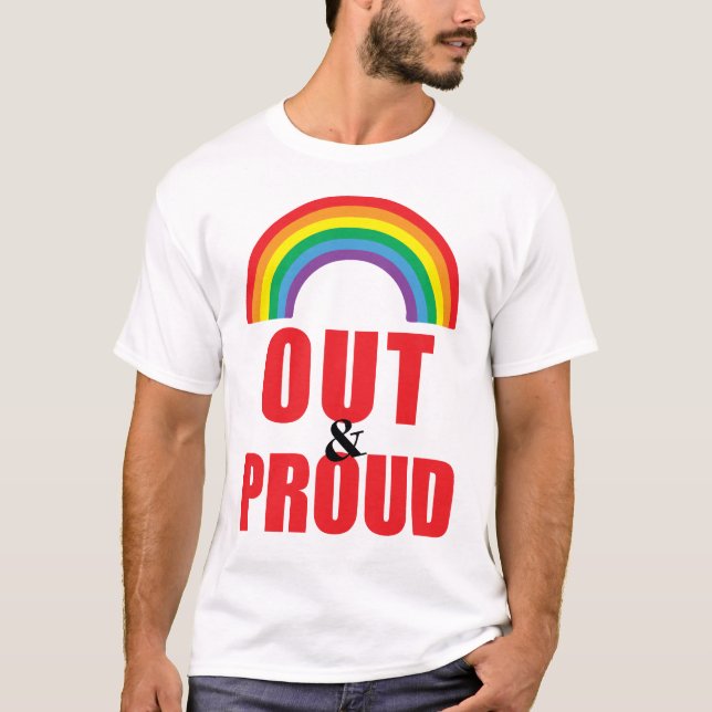 Out and Proud T-shirt (Front)