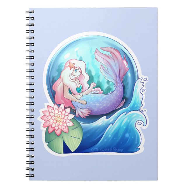 Out at Sea Spiral Notebook (Front)