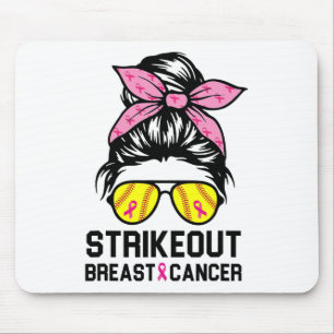 Out Breast Cancer Awareness Softball Mum Women Mouse Pad