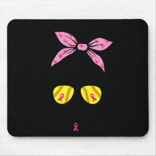 Out Breast Cancer Awareness Softball Mum Women Mouse Pad