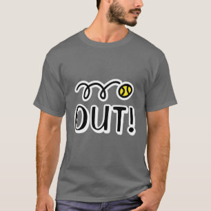 Out! cute tennis sport t shirt for players