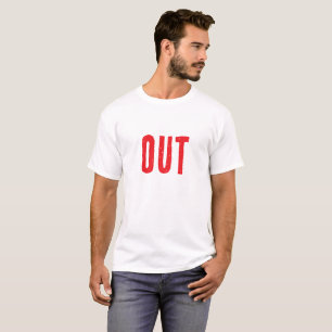 "Out" Funny Tennis T-Shirt