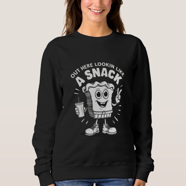 Out Here Lookin Like A Snack Christmas Tree Cake  Sweatshirt (Front)