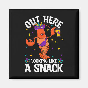 Out Here Looking Like A Snack Bougie Mardi Gras Cr Magnet