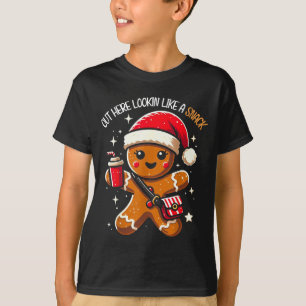 Out Here Looking Like A Snack Funny Boujee Xmas Gi T-Shirt