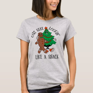 Out Here Looking Like a Snack   Funny Christmas T-Shirt