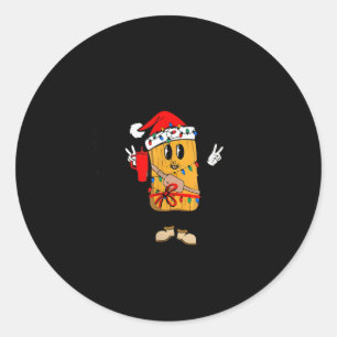 Out Here Looking Like A Snack Funny Tamale Christm Classic Round Sticker