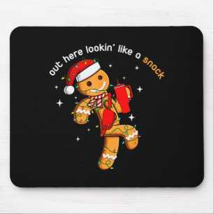Out Here Looking Like A Snack Funny Xmas Light Gin Mouse Pad